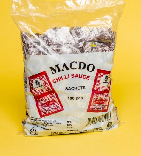 Macdo Chilli Sauce Sachets – 100 Pieces by Macdough Foods