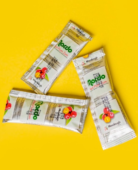 Macdo Red Plum Jam – Single-Serve Sachets by Macdough Foods