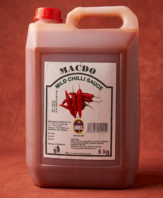 MACDO Mild Chilli Sauce – 5kgs Jerrycan by Macdough Foods